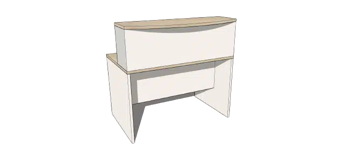 Agile Desk Hob Bow Front - Image 2