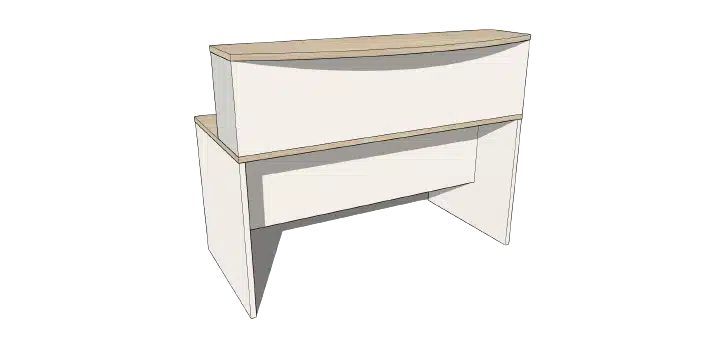 Agile Desk Hob Bow Front - Image 3