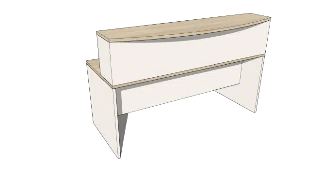 Agile Desk Hob Bow Front - Image 4