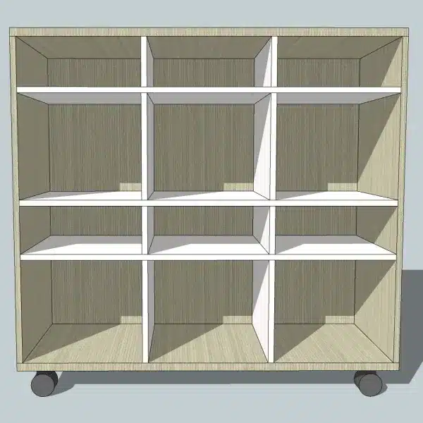 Agile Mobile Bag & Tote Shelf Storage Unit 6Up
