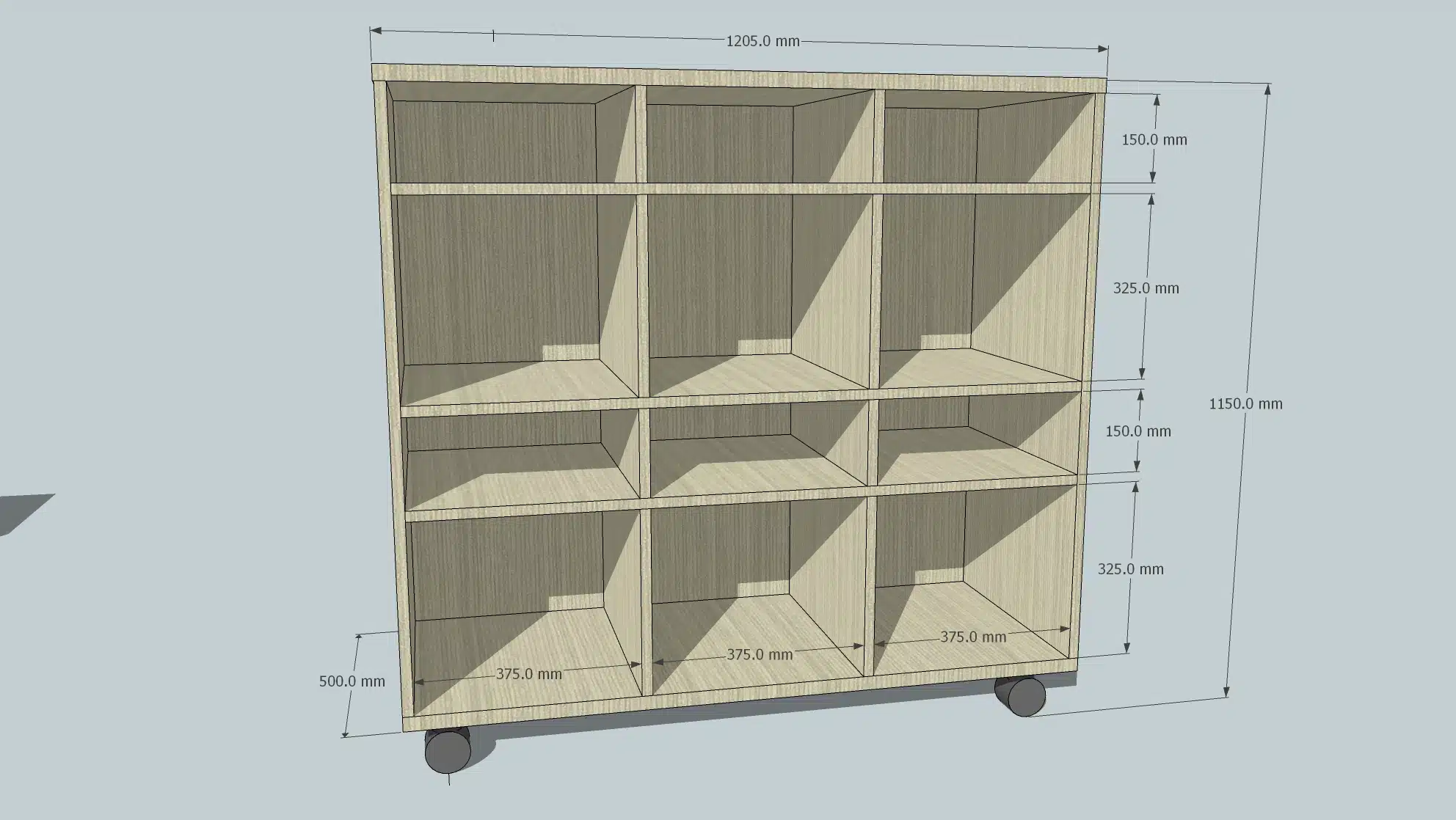 Agile Mobile Bag & Tote Shelf Storage Unit 6Up - Image 4