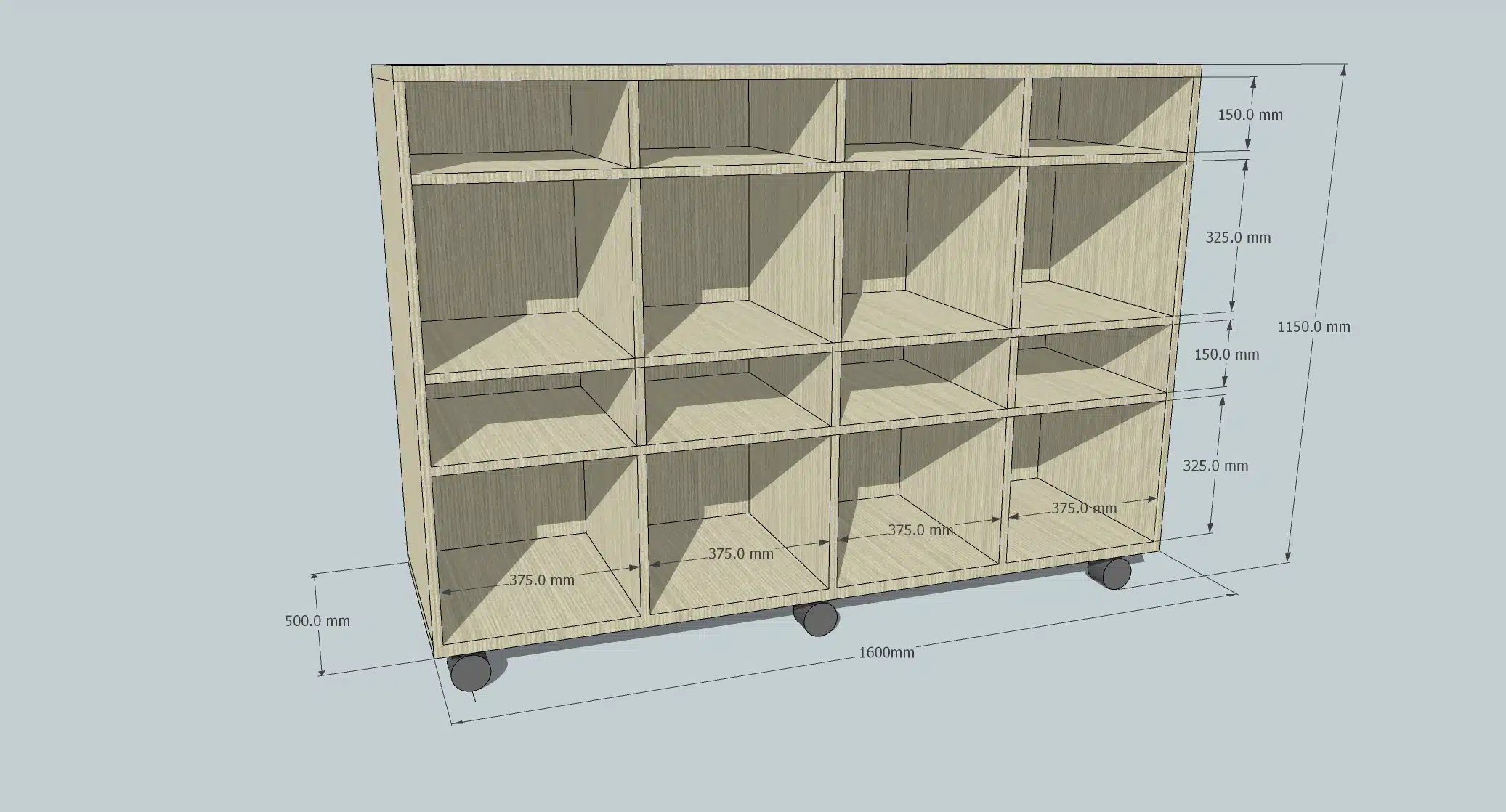 Agile Mobile Bag & Tote Shelf Storage Unit 6Up - Image 2