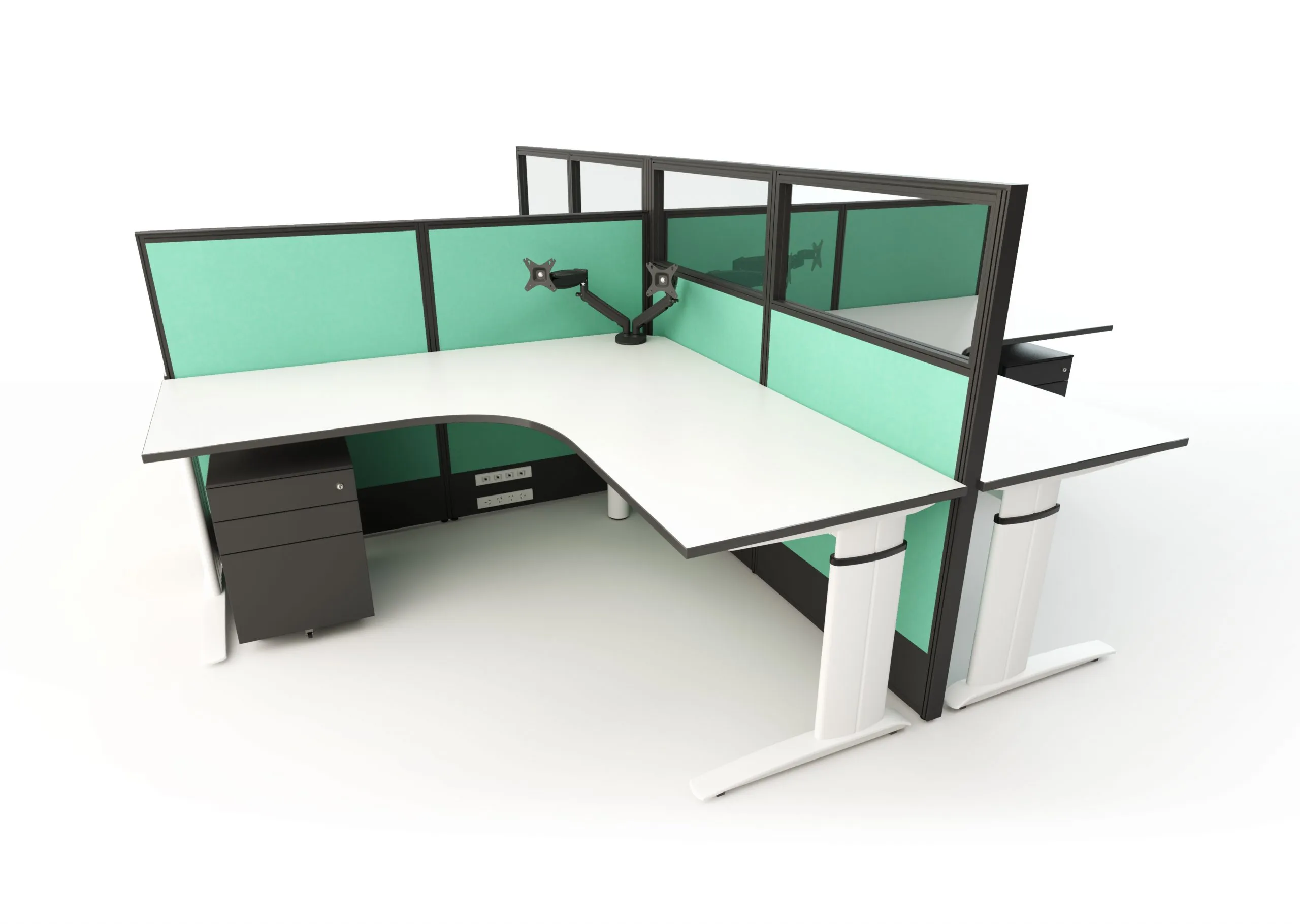 Agile Direction 50mm Desk Screens - Image 4