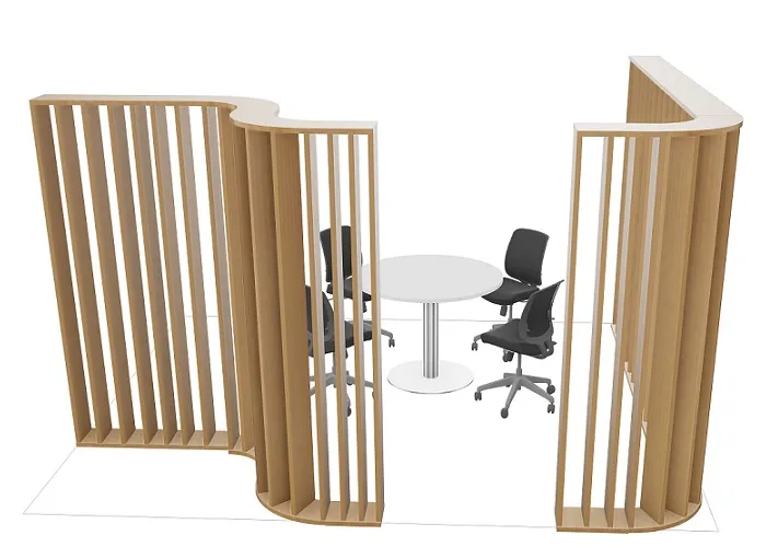 Agile Slat Curved Feature Wall - Image 3