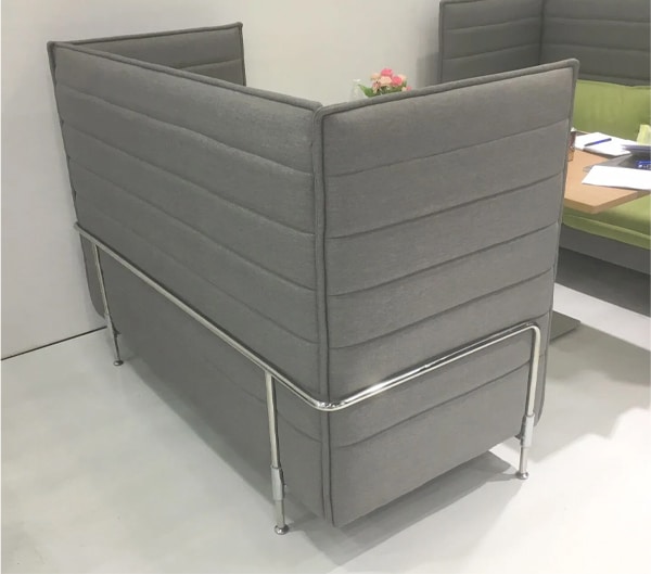Agile Booth Club Two Seater Lounge – Charcoal - Image 4