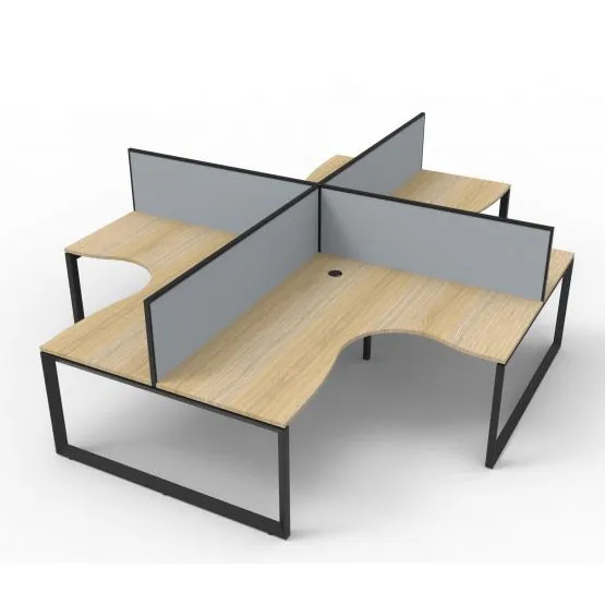 Agile Infinity 4 Person Corner Workstation Pod – with Screens - Image 3