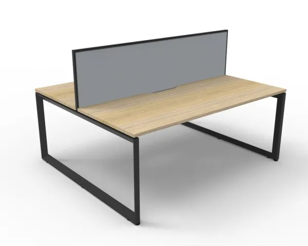 Agile Infinity Back-to-Back Desk – 2 Person – with Screens