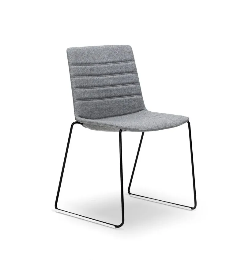 Agile Jubel 4 Leg/Sled Fully Upholstered Visitor Chair