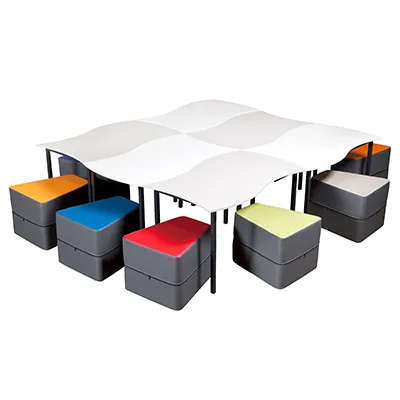 Agile Flag Shaped Student Table - Image 2