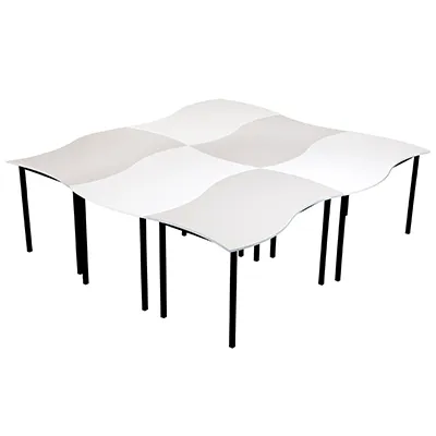 Agile Flag Shaped Student Table - Image 4