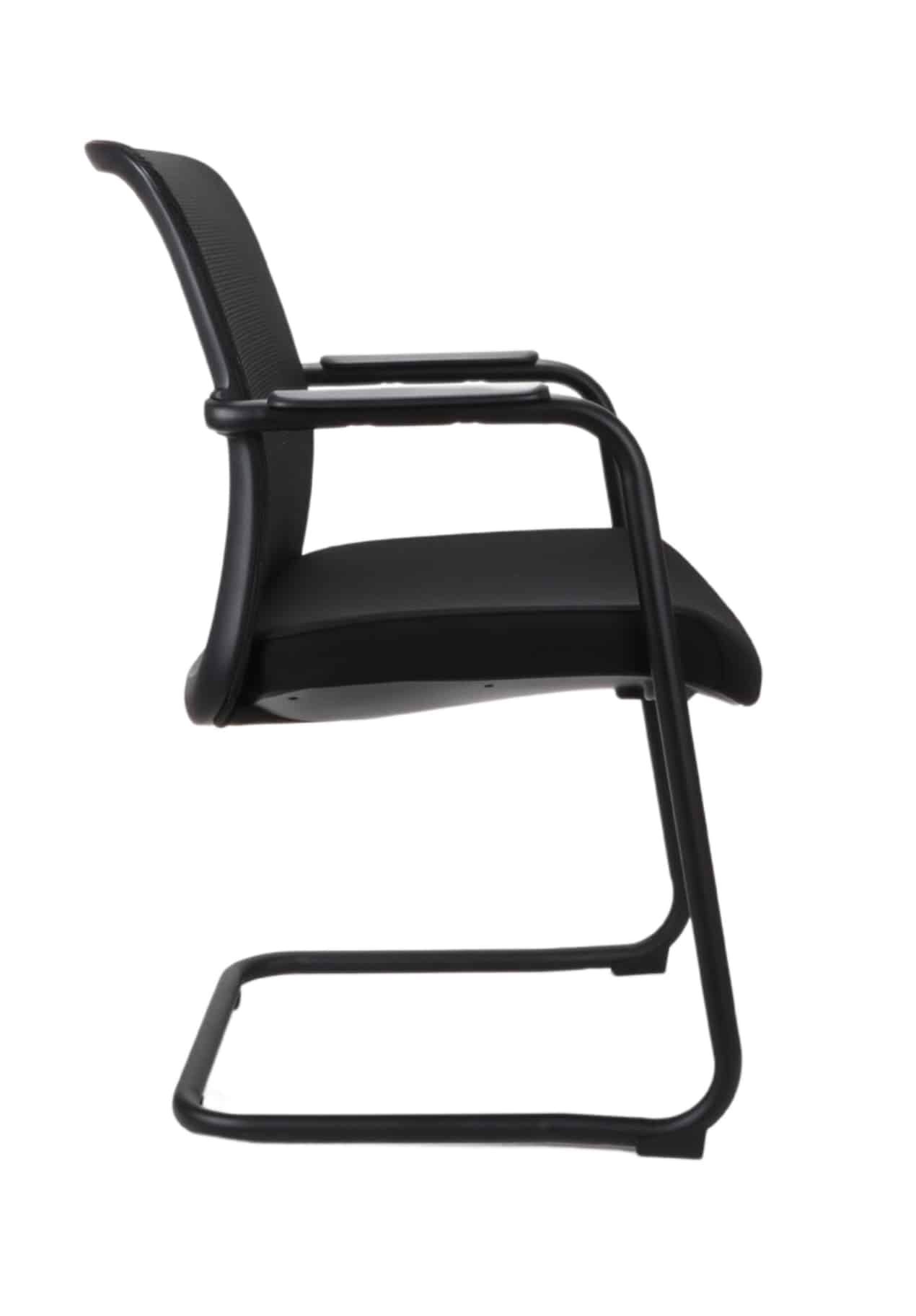 Agile Galaxy Cantilever Vistor Chair – Black - Image 2